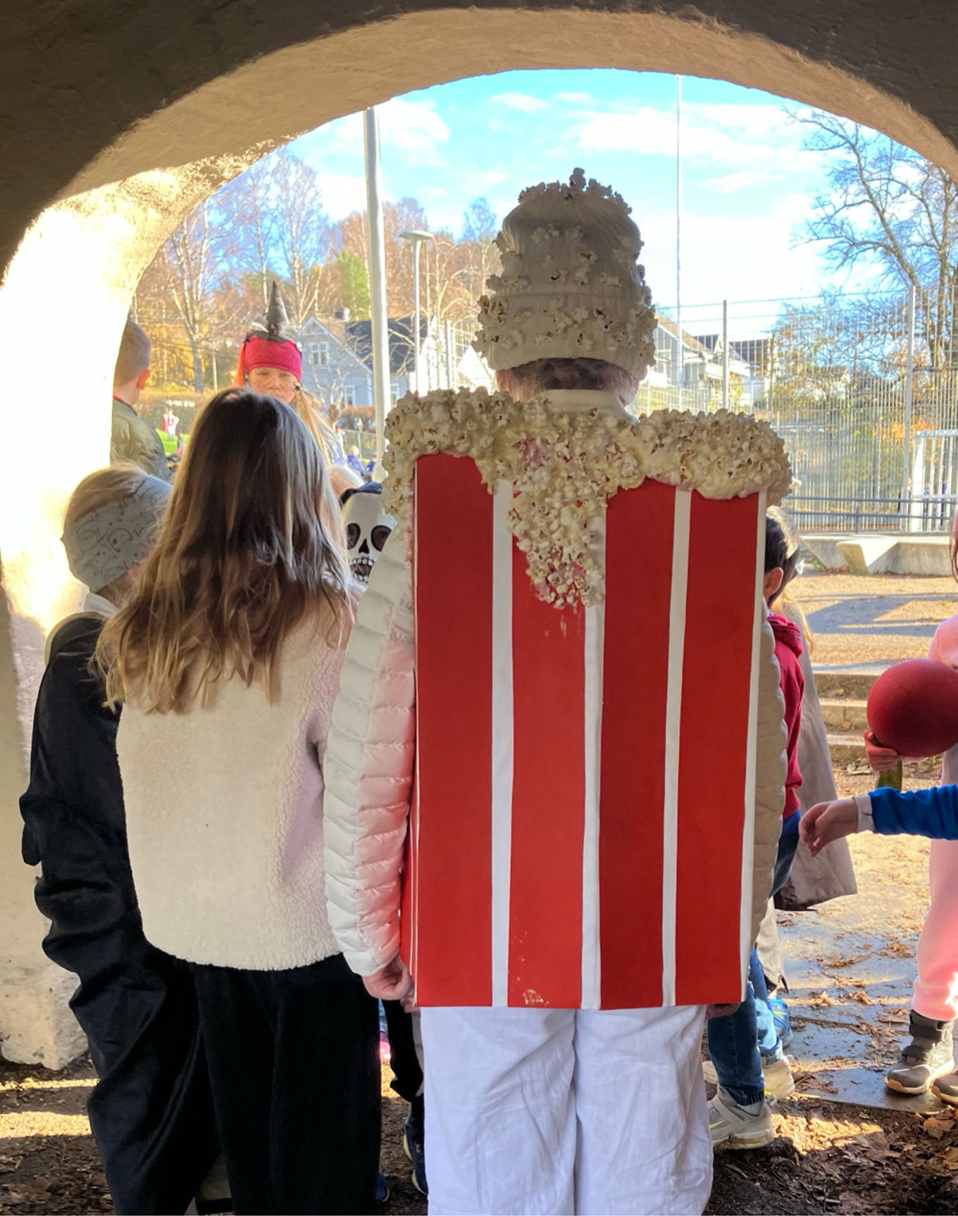 Foto: Vibecke Frøyland Elev i popcornkostyme