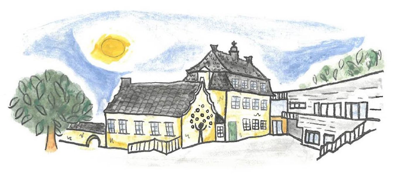 En tegning av et hus En tegning av et hus